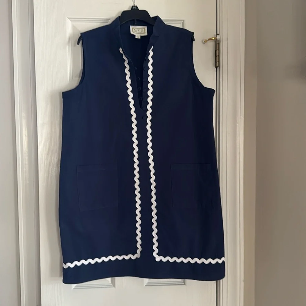 Sail to Sable sleeveless classic coastal tunic dress - Picture 2 of 4